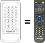 Télécommande équivalente Irradio 19SERIES