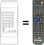 Replacement remote control PRANDONI TVC32PROG