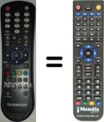 Télécommande équivalente Techwood NATUSX842F HD