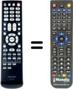 Telecomando equivalente Toshiba 22CV100U