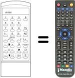 Télécommande équivalente Sanyo CEP3012