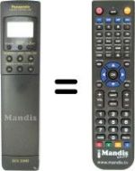 Télécommande équivalente Panasonic VEQ1473