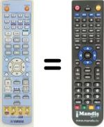 Replacement remote control Yamaha DVRS120