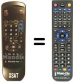 Telecomando equivalente Xsat CDTV360