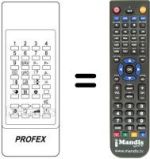Replacement remote control Profex YCT2540