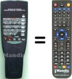 Télécommande équivalente Yamaha RX495RDS