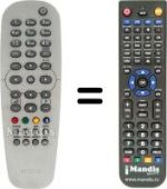 Télécommande équivalente Philips DTR200 / 00