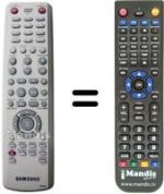 Replacement remote control Samsung DVD-HR710