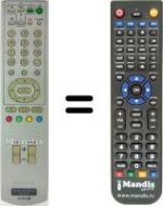 Replacement remote control Sony VTXD800E