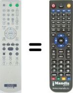 Replacement remote control Sony DVP-K56P