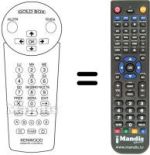 Replacement remote control Kenwood DTF100