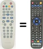 Télécommande équivalente Philips DSR300