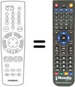 Telecomando equivalente Humax 5100X