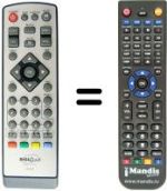 Télécommande équivalente DIGIQUEST 7310T
