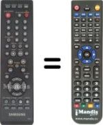 Replacement remote control Samsung DVD1080P7