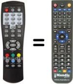 Replacement remote control MPMAN DVB-T2015