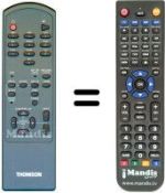 Replacement remote control Thomson ASR11T