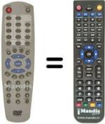 Télécommande équivalente NordMende DV3151SE