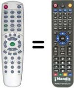 Télécommande équivalente Aeg DVD4515