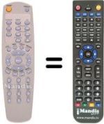 Gleichwertige Fernbedienung Vestel DVD906