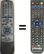 Télécommande équivalente Hitachi DV-W1E
