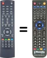 Replacement remote control Supratech LV6TMPVR4-SAT-DTT-NOT-ONLY-TV