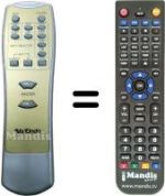 Replacement remote control MxOnda MXHT518