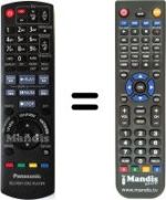 Télécommande équivalente Panasonic DMP-BDT100