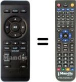 Replacement remote control AZ787