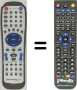 Replacement remote control DIKOM DVD100