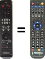 Replacement remote control Samsung BDP2500