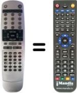 Replacement remote control United MID 7500