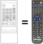 Replacement remote control Televideon REMCON093