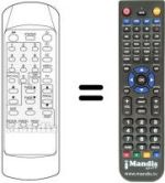 Replacement remote control SENDAY 1407
