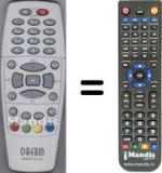 Replacement remote control Dream Multimedia DM 500 S