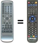 Replacement remote control KEY KDVD 8071