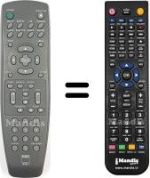 Replacement remote control NAD-DVD-1