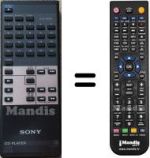 Télécommande équivalente Sony RM-D690