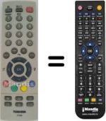 Telecomando equivalente Toshiba 14 N 21 D2
