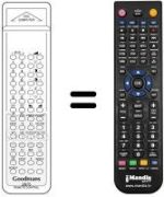 Télécommande équivalente 2875