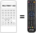 Telecomando equivalente MULTIMAT 832