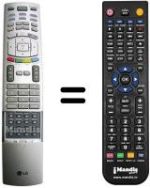 Télécommande équivalente LG 42 PX 4RV