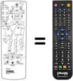 Télécommande équivalente Thomson 42 WS 90 E