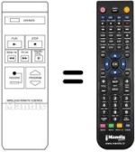 Gleichwertige Fernbedienung LG VCR-32