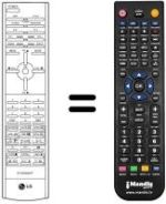 Télécommande équivalente LG CE 29Q90 ID