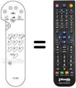 Replacement remote control Thomson 70 DK 68 LX