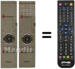 Télécommande équivalente Samsung WS 32A108P
