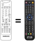 Télécommande équivalente Samsung CX 6840N / W