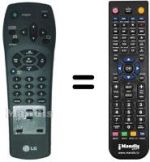 Télécommande équivalente LG BC 288 P