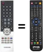 Télécommande équivalente Samsung SYNCMASTER 960 MW